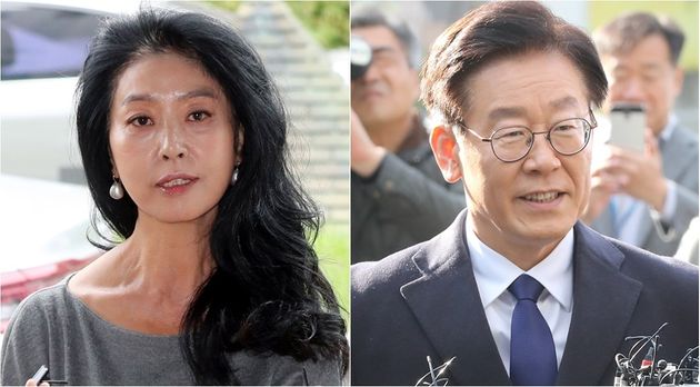 배우 김부선, 이재명 더불어민주당 대선 후보
