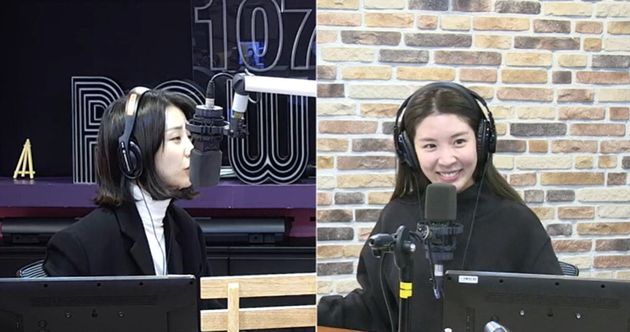 박하선(왼쪽) 함연지 / SBS 파워FM '박하선의 씨네타운' 보이는 라디오