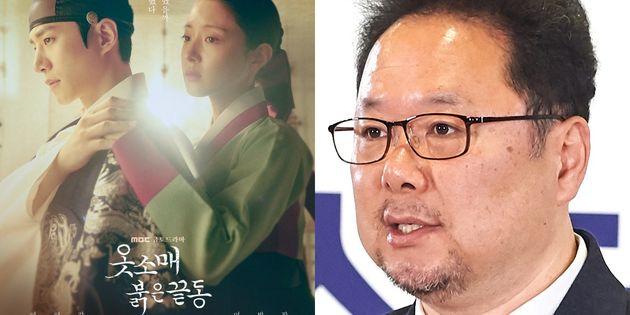 MBC 드라마 '옷소매 붉은 끝동' 포스터, 박성제 MBC 사장. 