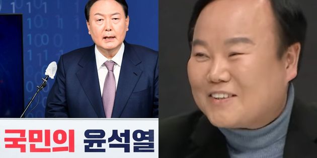 윤석열 국민의힘 대선 후보. 김재원 최고위원.