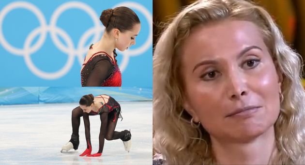 에테리 투트베리제 코치와 카밀라 발리예바.