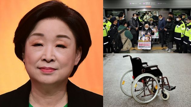 '장애인 이동권 시위'를 언급한 심상정 정의당 후보.