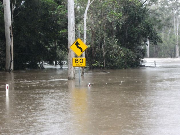 홍수로 물에 잠긴 호주 퀸즐랜드