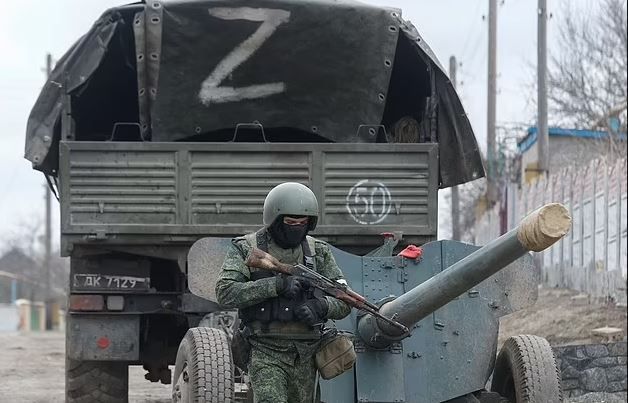 러시아 군사 차량에 새겨진 'Z' 표식