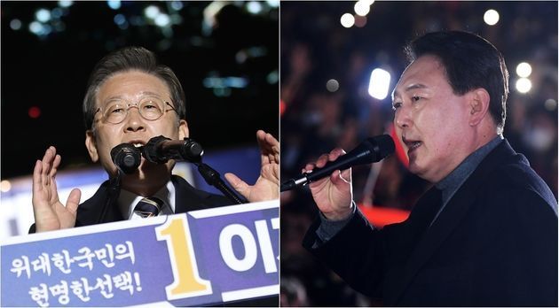 이재명 후보, 윤석열 후보