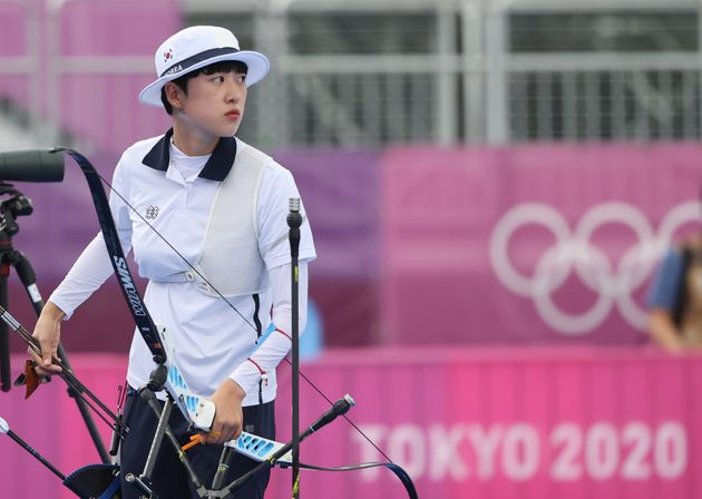 도쿄올림픽 당시 안산의 모습.