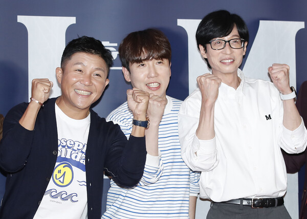 2022년 8월2일 영화 '헌트' 시사회 참석한 유재석 / 뉴스1