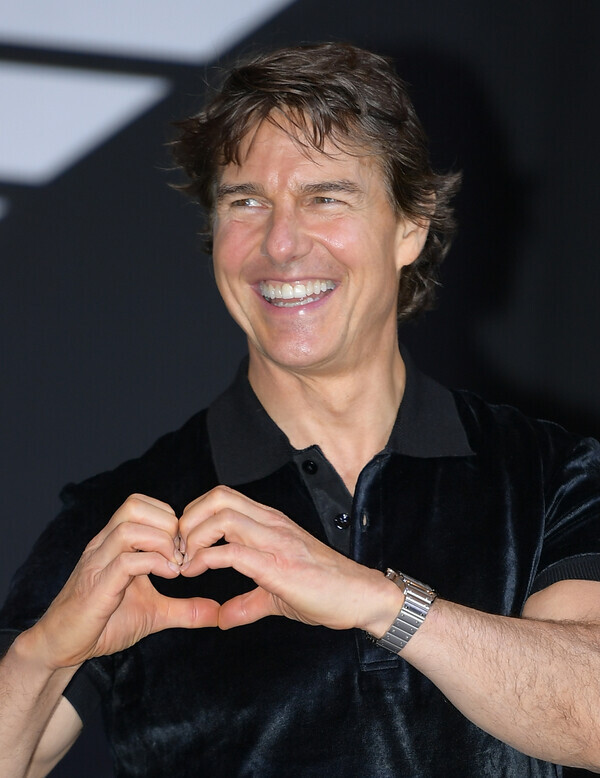 SEOUL, SOUTH KOREA - JUNE 20: Actor Tom Cruise during a press conference of the movie 'Top Gun: Maverick' at Lotte Hotel World on June 20, 2022 in Seoul, South Korea. (Photo by The Chosunilbo JNS/Imazins via Getty Images)