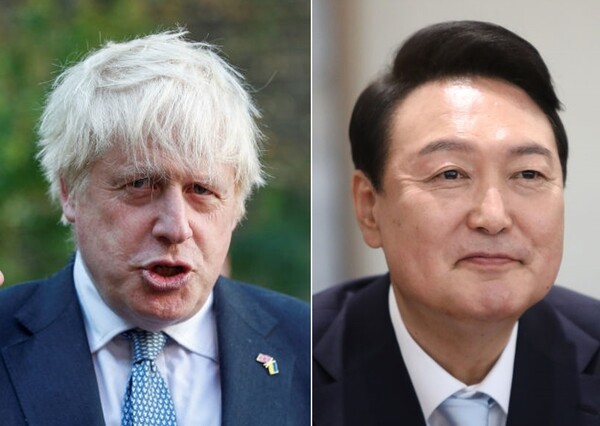 보리스 존슨, 윤석열 대통령 (출처 : 게티)&nbsp;