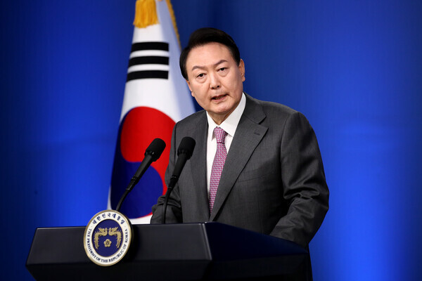 윤석열 대통령 출처 : (Photo by Chung Sung-Jun/Getty Images)