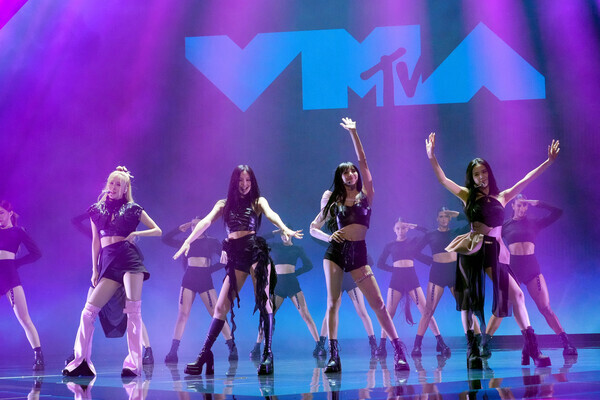 Blackpink performed at the VMAs on the 28th (US local time).  Source: Getty Images