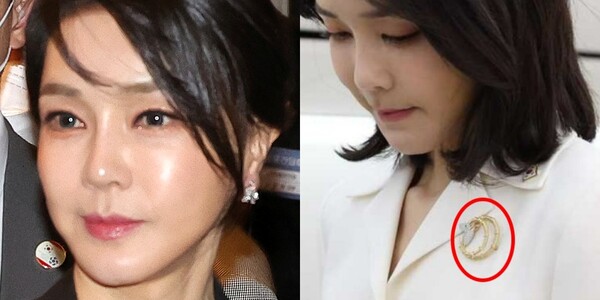 지난 6월 북대서양조약기구(NATO) 스페인 해외 순방 당시 김건희 여사가 착용했던 고가의 장신구 등이 재산 신고 내역에서 누락됐다는 주장이 제기됐다. 출처: 뉴스1/ 김의겸 더불어민주당 의원 페이스북