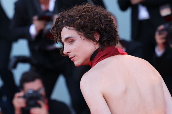 VENICE, ITALY - SEPTEMBER 02: Timothee Chalamet attends the "Bones And All" red carpet at the 79th Venice International Film Festival on September 02, 2022 in Venice, Italy.  (Photo by Vittorio Zunino Celotto/Getty Images)