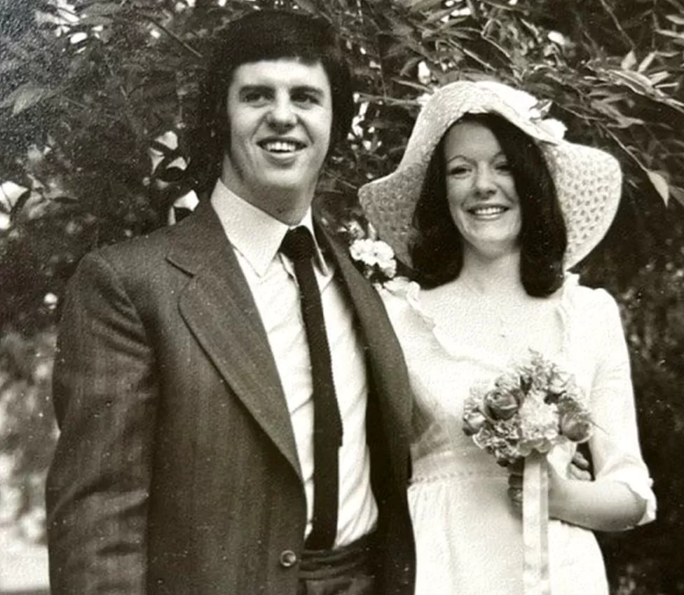 1972년 결혼한 두 사람. 출처: 마거렛 미첼/BBC