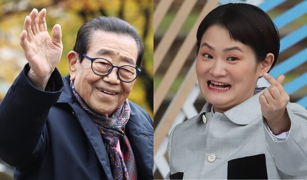 고 송해(좌), 김신영(우) 출처: 뉴스1