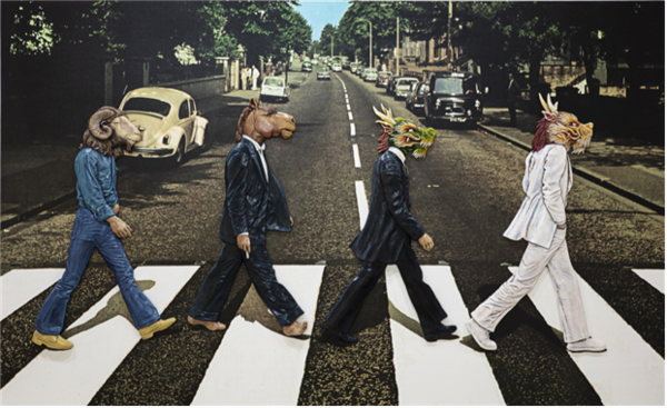 이원주, The Beatles Abbey Road-1969 (John Lennon 1940 용띠, Ringo Starr 1940 용띠, Paul McCartney 1942 말띠, George Harrison 1943 양띠) ⓒ알고파 갤러리