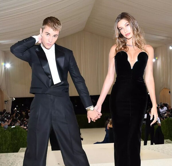 저스틴 비버와 헤일리 ⓒKEVIN MAZUR/MG21/GETTY