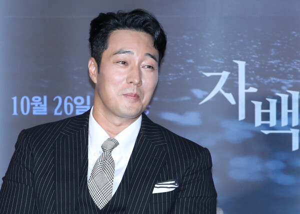 소지섭이 9월 20일 오전 서울 광진구 롯데시네마 건대입구에서 열린 영화 ‘자백’ 제작보고회에 참석했다. ⓒ뉴스1