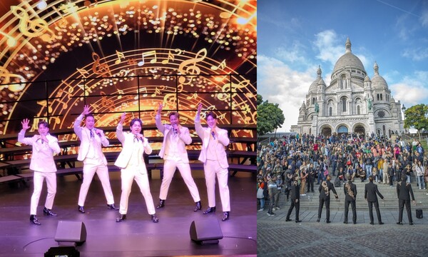 유엔젤보이스 파리 공연 사진.&nbsp;