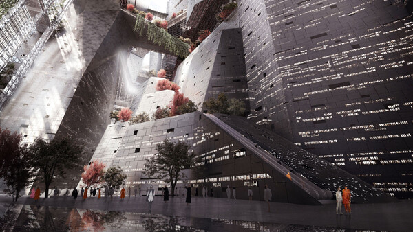 네옴 시티의 일부인 더 라인 ⓒneom.com