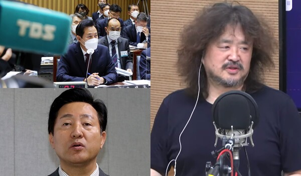 오세훈 서울시장(좌), 김어준(우) ⓒ뉴스1/TBS 시민의방송 유튜브 채널