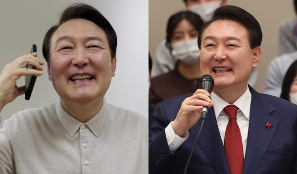 윤석열 대통령 지지율 44.5%: 진보성향층과 여성층에서 10%포인트 이상 올랐다