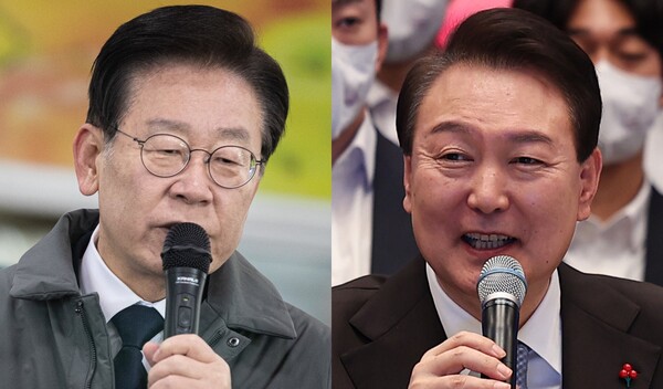 이재명 더불어민주당 대표(좌), 윤석열 대통령(우)&nbsp;ⓒ뉴스1