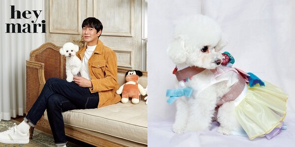 배우 조한선과 반려견 주로 / 출처 = 헤이마리