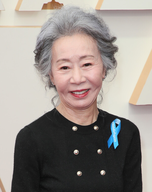 '재94회 아카데미 시상식'에 수상자로 참석한 윤여정.&nbsp;ⓒGetty