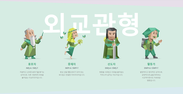 초록색! ⓒ16Personalities 홈페이지