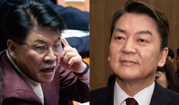 장제원 의원(좌), 안철수 의원(우) ⓒ뉴스1