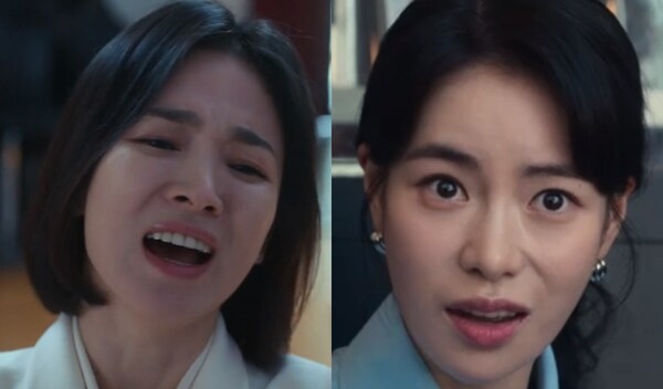 '더 글로리' 파트1 장면(좌), '더 글로리' 파트2 장면(우) ⓒ넷플릭스&nbsp;