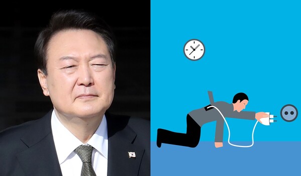 윤석열 대통령(좌), 과로 자료사진(우) ⓒ뉴스1/픽사베이