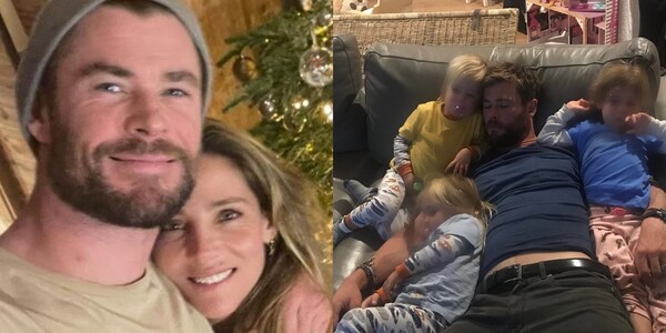 크리스 헴스워스와 그의 아내 엘사 파타키, 크리스 헴스워스 그의 세 자녀 ⓒelsa pataky Instagram