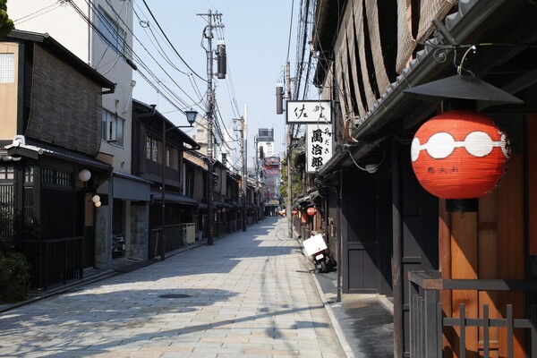 교마치야가 늘어선 기온 거리
