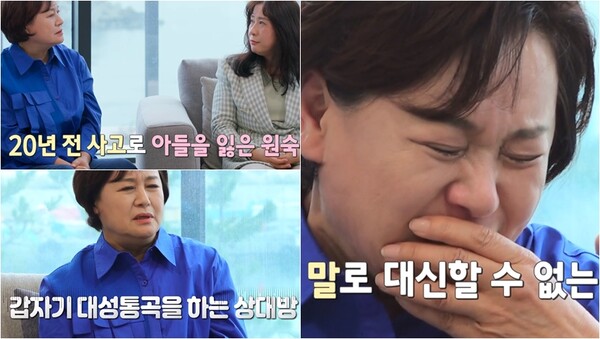 20년 만에 꾹꾹 눌러둔 가슴 속 상처를 꺼낸 배우 박원숙. ⓒKBS 2TV ‘박원숙의 같이 삽시다’