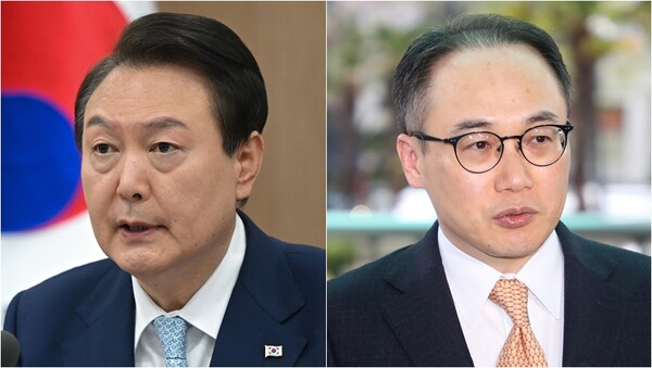 윤석열 대통령(왼)과 이원석 검찰총장(오).&nbsp;ⓒ대통령실, 뉴스1