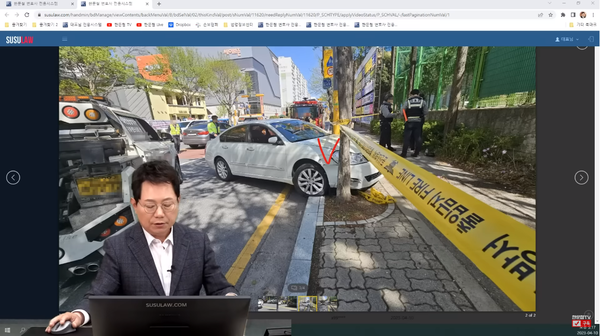 10일 유튜브 채널 한문철tv에 올라온 영상 화면 ⓒ한문철tv&nbsp;