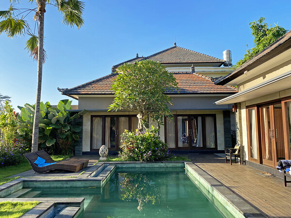 세 가족이 묵었던 인도네시아 발리 우붓의 에어비앤비 숙소