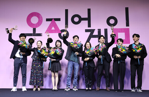 넷플릭스 오리지널 시리즈 '오징어게임' 주역들.&nbsp;ⓒGetty