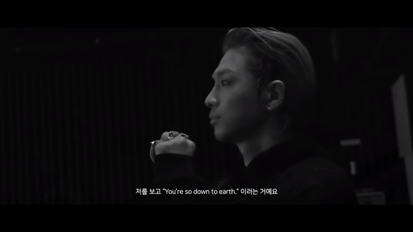 16일 빅뱅 태양의 유튜브 채널에 공개된&nbsp; ‘태양 [Down to Earth] 다큐멘터리 필름 PART 2’ 영상 장면 ⓒ태양 유튜브 채널&nbsp;