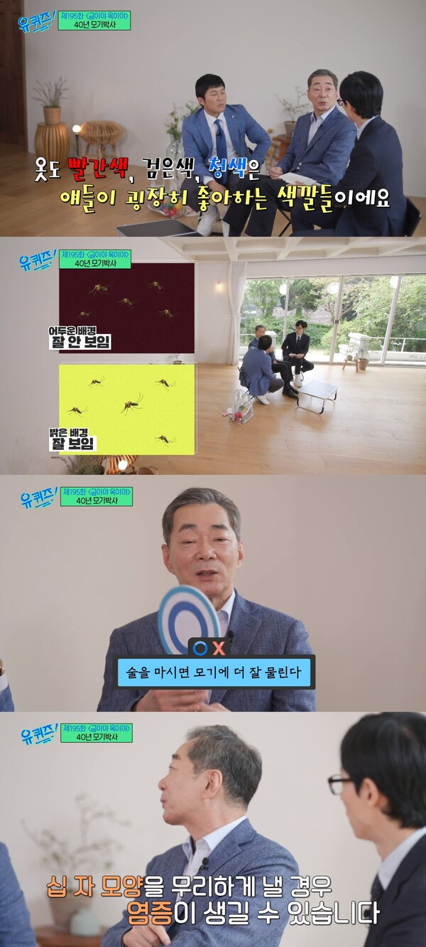 모기에 물렸을 때는 물파스나 모기약을 바르자. ⓒtvN ‘유 퀴즈 온 더 블럭’