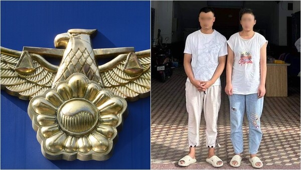 기사와 상관 없는 자료사진(왼), A씨의 시신 유기 혐의로 체포된 '병원 운영' 중국인 부부의 모습(오). ⓒ뉴스1, rasmeinews