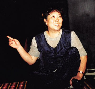 1995년 출연한 1인극 . ⓒ한겨레 자료사진