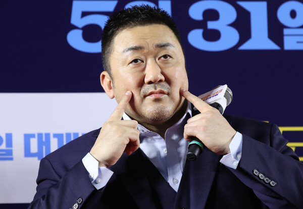 '범죄도시' 간판 배우이자 제작자인 마동석.&nbsp;ⓒ뉴스1