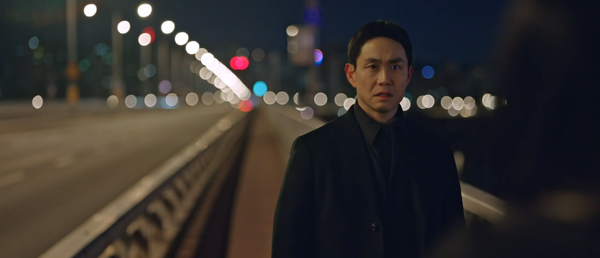 악귀를 보고 놀란 염해상. ⓒSBS