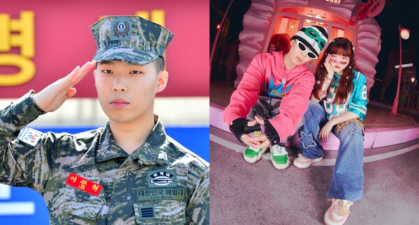 해병대 전역한 악뮤 이찬혁의 모습(좌), 그룹 악뮤(우)&nbsp;©뉴스1.&nbsp;