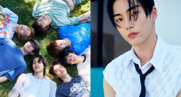 남자 아이돌 그룹 라이즈 전체 사진(좌), 라이즈 멤버 승한(우) ⓒSM엔터테인먼트