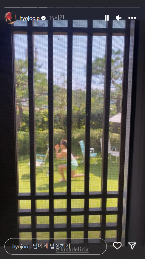 안에서?! ⓒ박효주 인스타그램