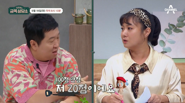 점수를 내봤더니 20점 박나래가 결혼정보회사의 점수표 기준을 공개했고 남녀의 점수 기준은 달라도 완전히 다르다(금쪽 상담소)